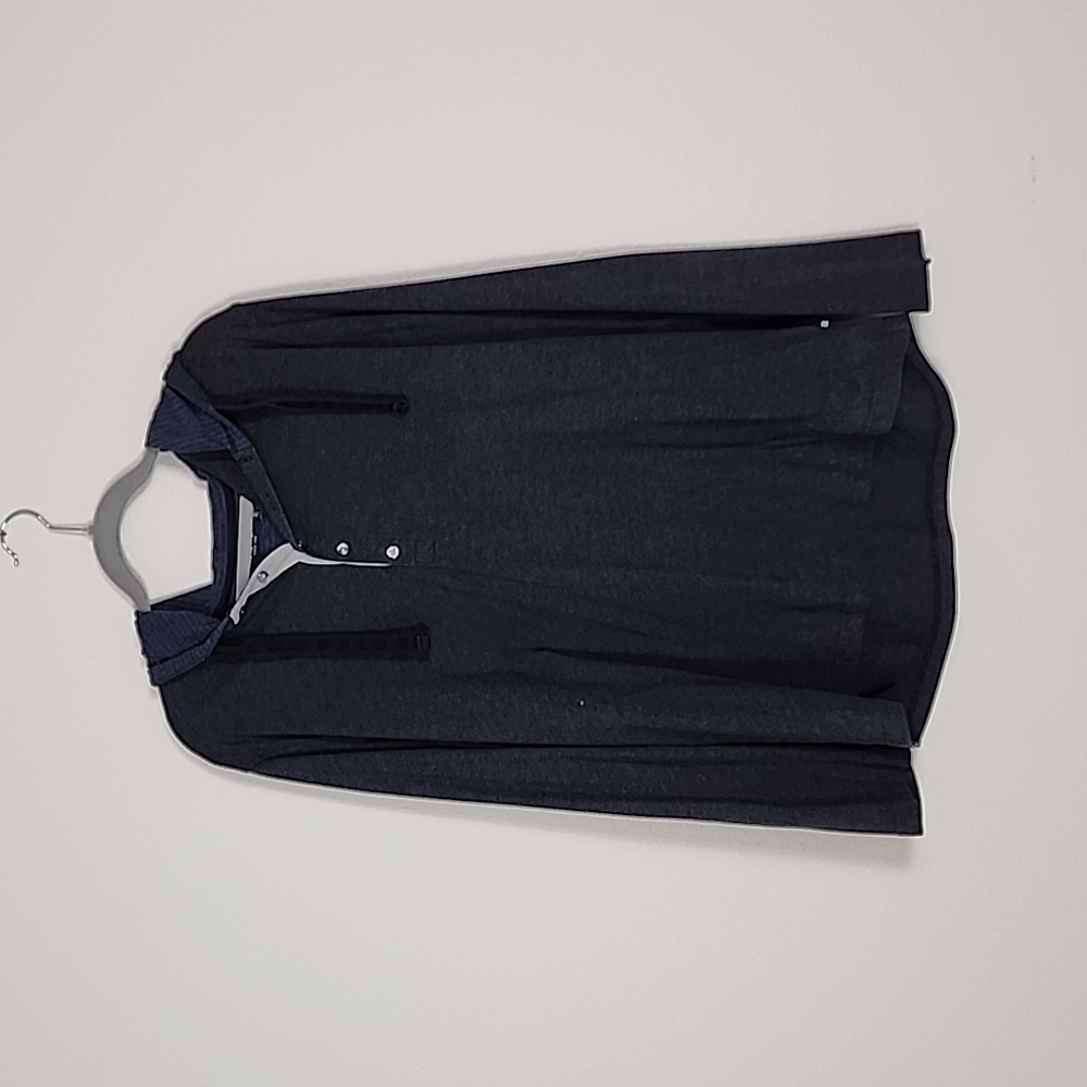 Mens Nautica Long Sleeve Hooded Tshirt